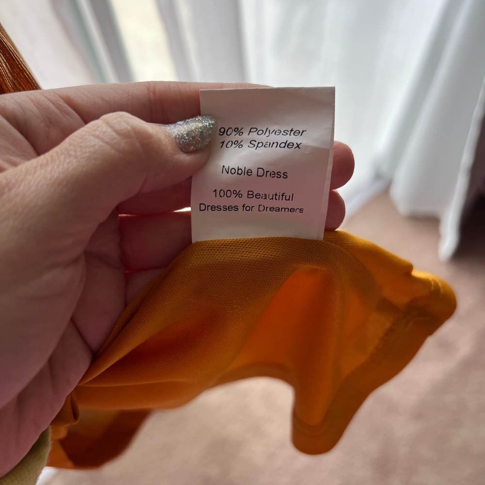 JessaKae Gold Smocked Pleated Sundress - Picture 4 of 6